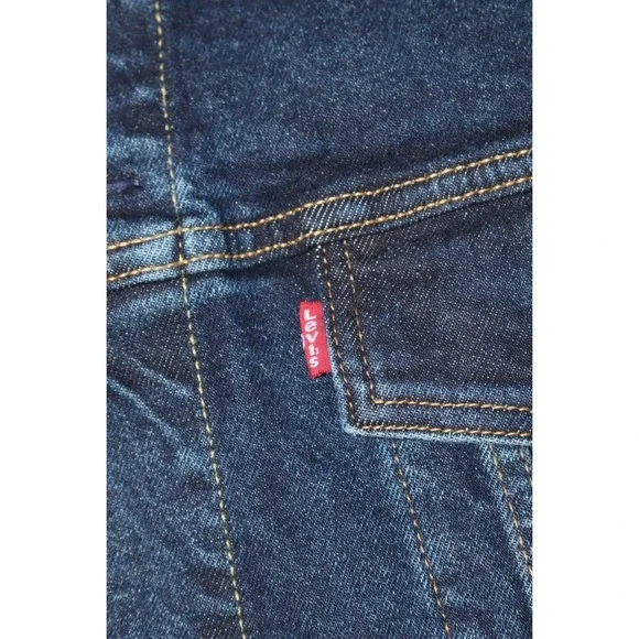 Levi's Men's Denim Trucker Jacket Dark Wash Blue Sz 3XL 07158-0021 - Picture 6 of 16